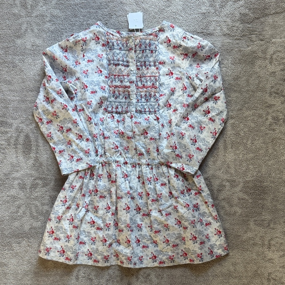 Bonpoint Floral Long Sleeve Dress